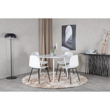Plaza, Arctic Rund matgrupp Svart,Vitt, Vit, ⌀100