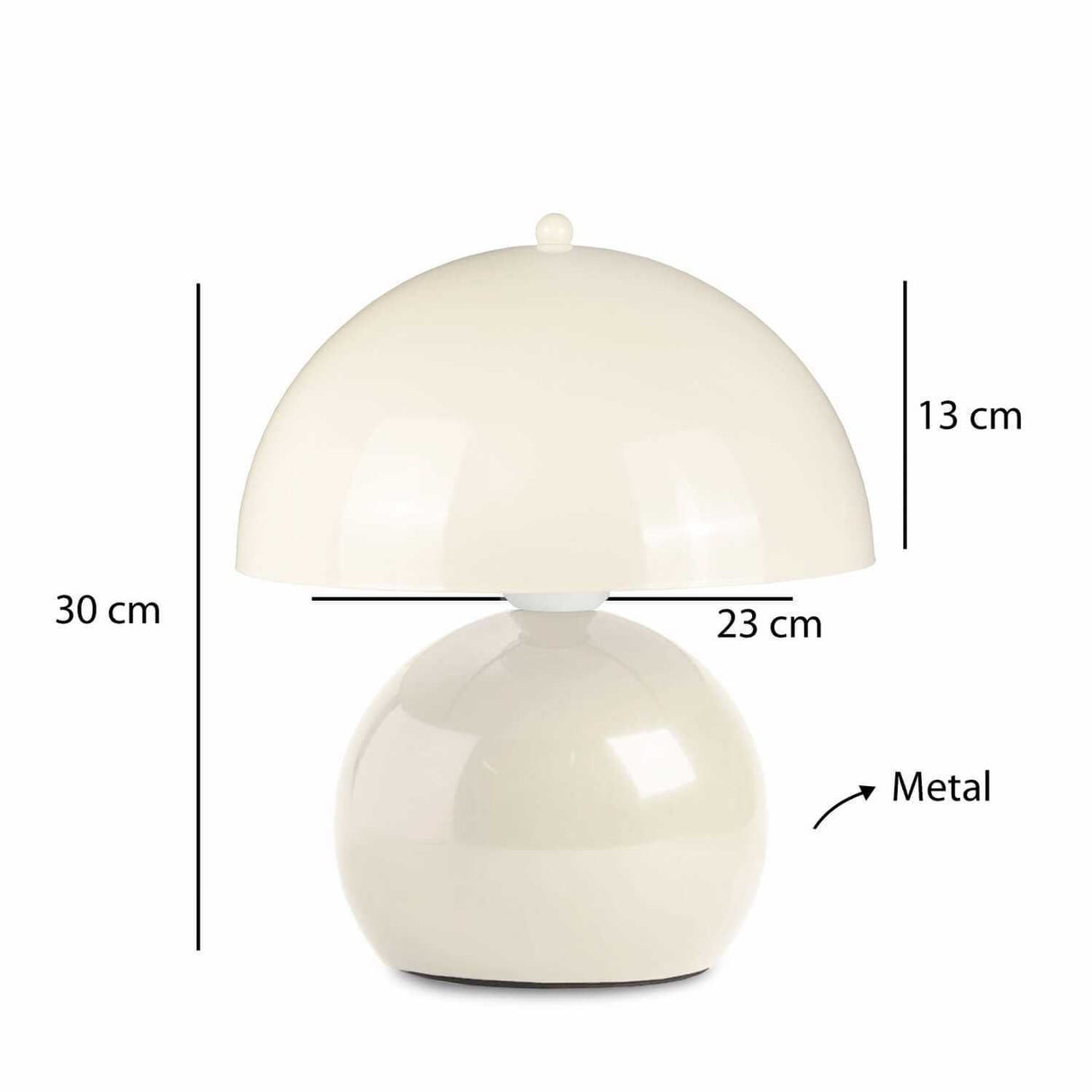 Ela (H 30 cm) Creme Bordslampa