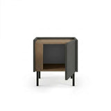 Lucile (45,5 x 47,8 x 35 cm) Nattduksbord Naturlig ek antracit svart