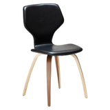 S.I.T Stol Vintage Black Art.Leather, Walnut