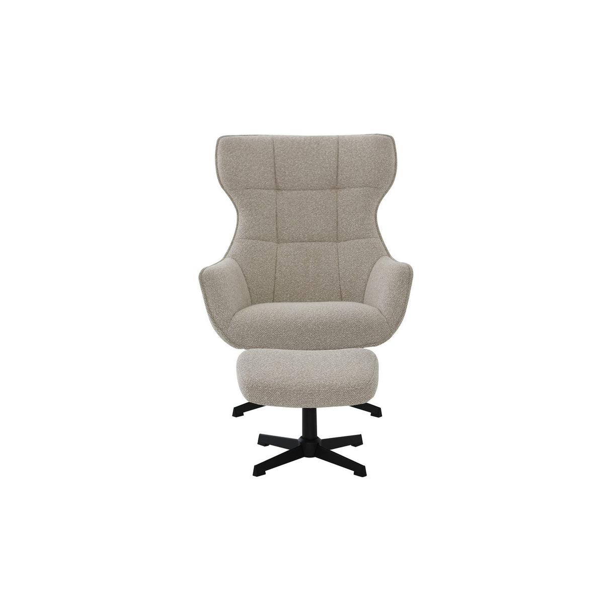 Weston Snurrfåtölj med Pall Beige