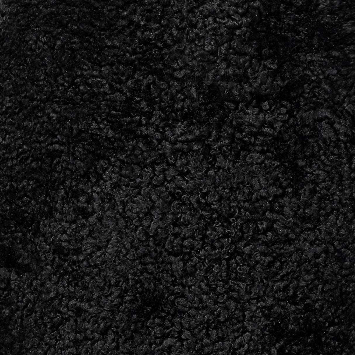 Curly Dubbel Fårskinn Fäll Black