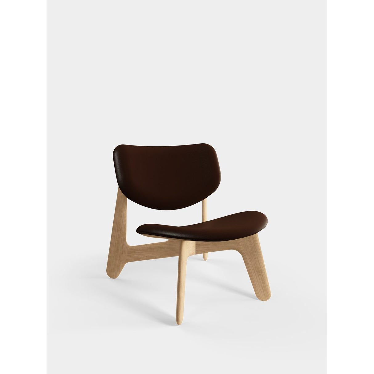 Slab Loungefåtölj Natural Leather Choko