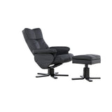 Sven Fåtölj med recliner Svart