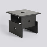 Wood Box 40 × 40 × 35 cm Soffbord Black – ek med vattenbaserad lack