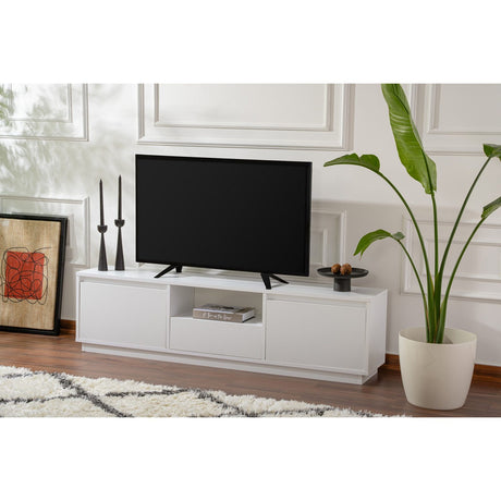Vanguard (160 x 42 x 30 cm) TV-bänk Naturligt vit