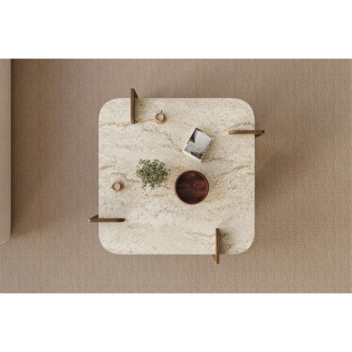 Aspec Soffbord Travertine