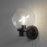 Nemi E27 Upp Ljussensor Vägglampa Ute Svart