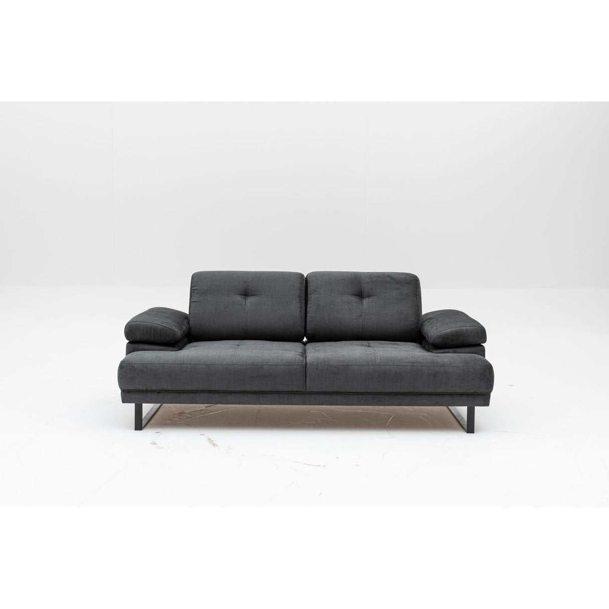 Kingston (199 x 99 x 83 cm) 2-sits bäddsoffa Antracit