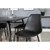 Sleek, Polar Rektangulär matgrupp Svart, Svart, 195 x 95