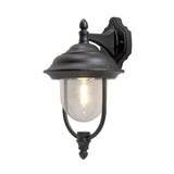 Parma E27 Vägglampa Ute Ned, Svart