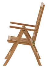 Rimini Matgrupp 100 cm ink Positionsstolar Teak