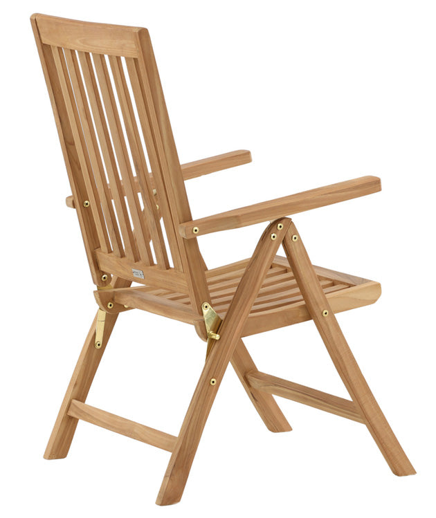 Rimini Matgrupp 100 cm ink Positionsstolar Teak