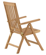 Rimini Matgrupp 100 cm ink Positionsstolar Teak