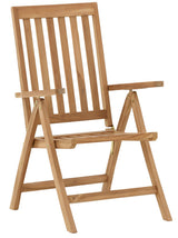 Rimini Matgrupp 100 cm ink Positionsstolar Teak