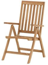 Rimini Matgrupp 100 cm ink Positionsstolar Teak