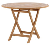 Rimini Matgrupp 100 cm ink Positionsstolar Teak