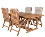 Rimini Matgrupp ink 4 st Positionsstolar Teak