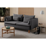 Oslo (195 x 75 x 100 cm) 3-sitssoffa Antracit