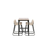 Camden, Bisbee Rektangulär matgrupp Beige,Svart, Valnöt, 120 x 60