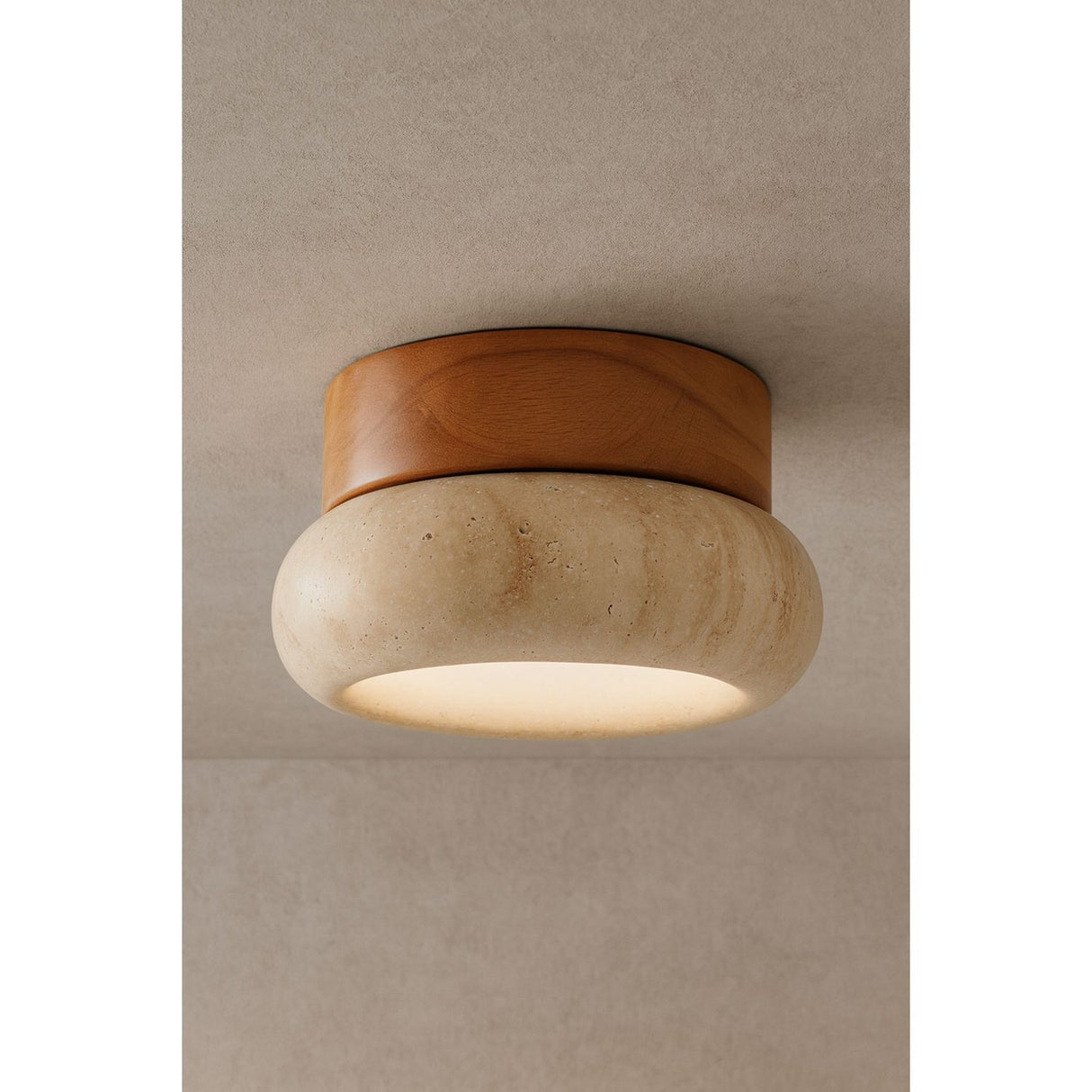 Skopje-S (H 9 cm) Ek beige Vägglampa