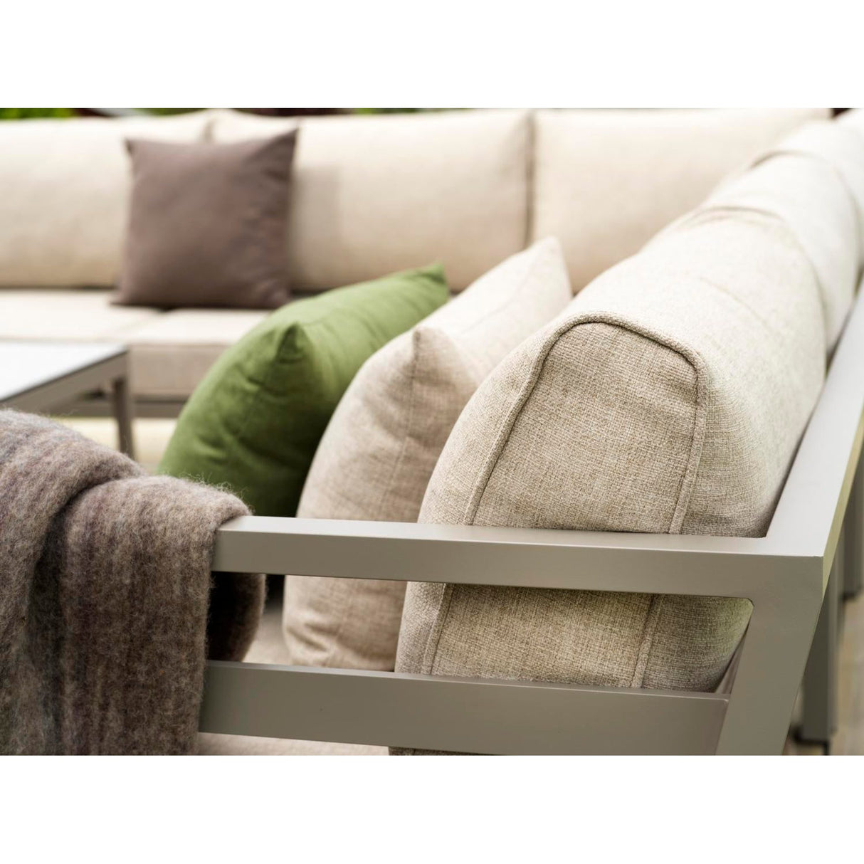 Weldon Hörnsoffa Khaki/Sand