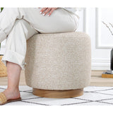 Cheriton Puff (Ø45 x H42 cm) Beige Sittpuff