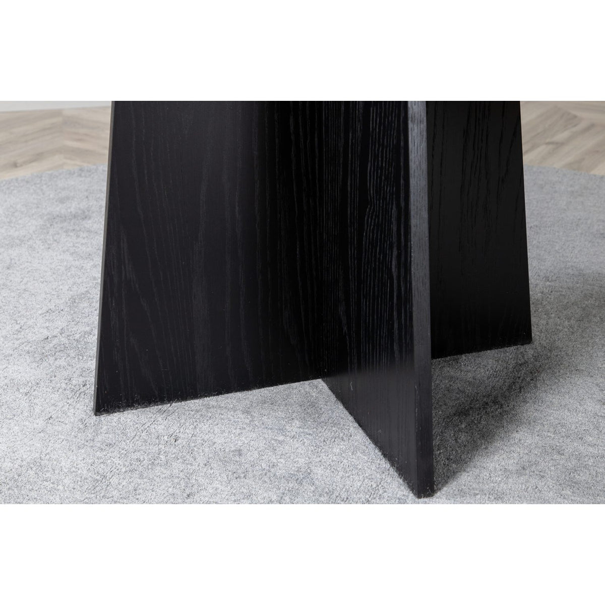Bootcut Runt matbord Svart, MDF, ⌀110