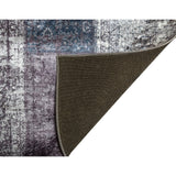 Siv patchworkmatta 200x290 cm Grå