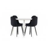 Plaza, Polar Rund matgrupp Svart, Beige, ⌀120