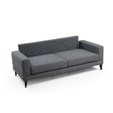 Nordic 3-sits (210 x 90 x 85 cm) Mörkgrå 3-sitssoffbädd