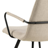 Selina Matstol med Armstöd Basel tyg Beige