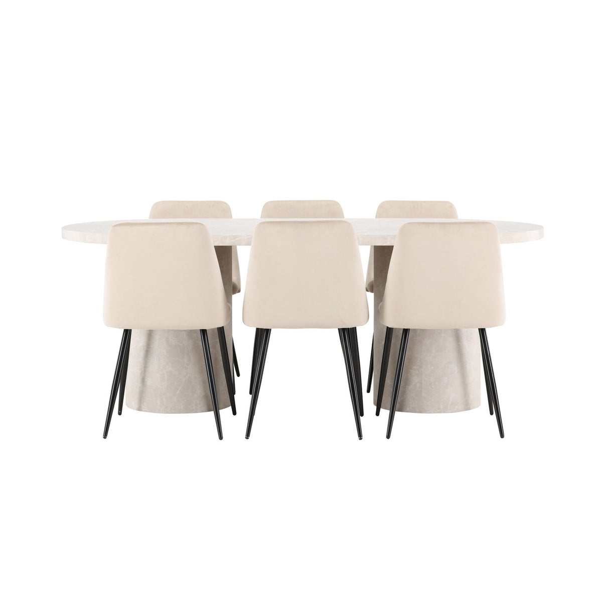 Narvik, Night Oval matgrupp Beige, Svart, Beige, 200 x 100