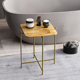 Bamako V (46 x 56 x 46 cm) Soffbord Guld Natur