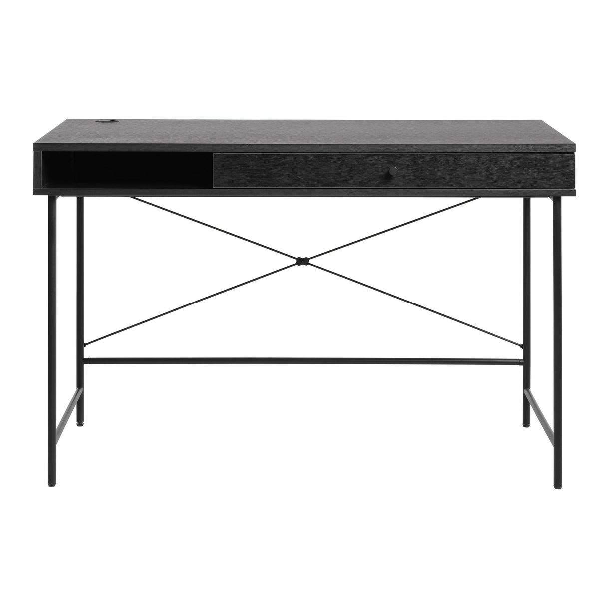 Segmento 60x120 cm Skrivbord Svart
