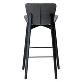 Paragon Barstol Pebble Grey Bouclé, Black 75 cm