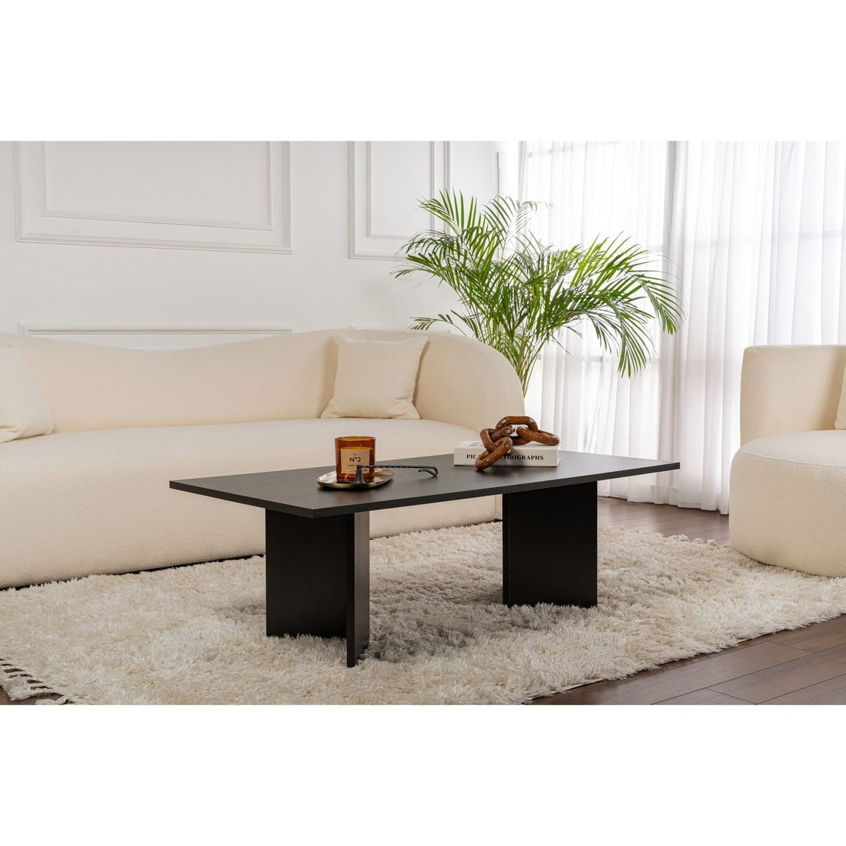 Rebecca Soffbord Wood Black