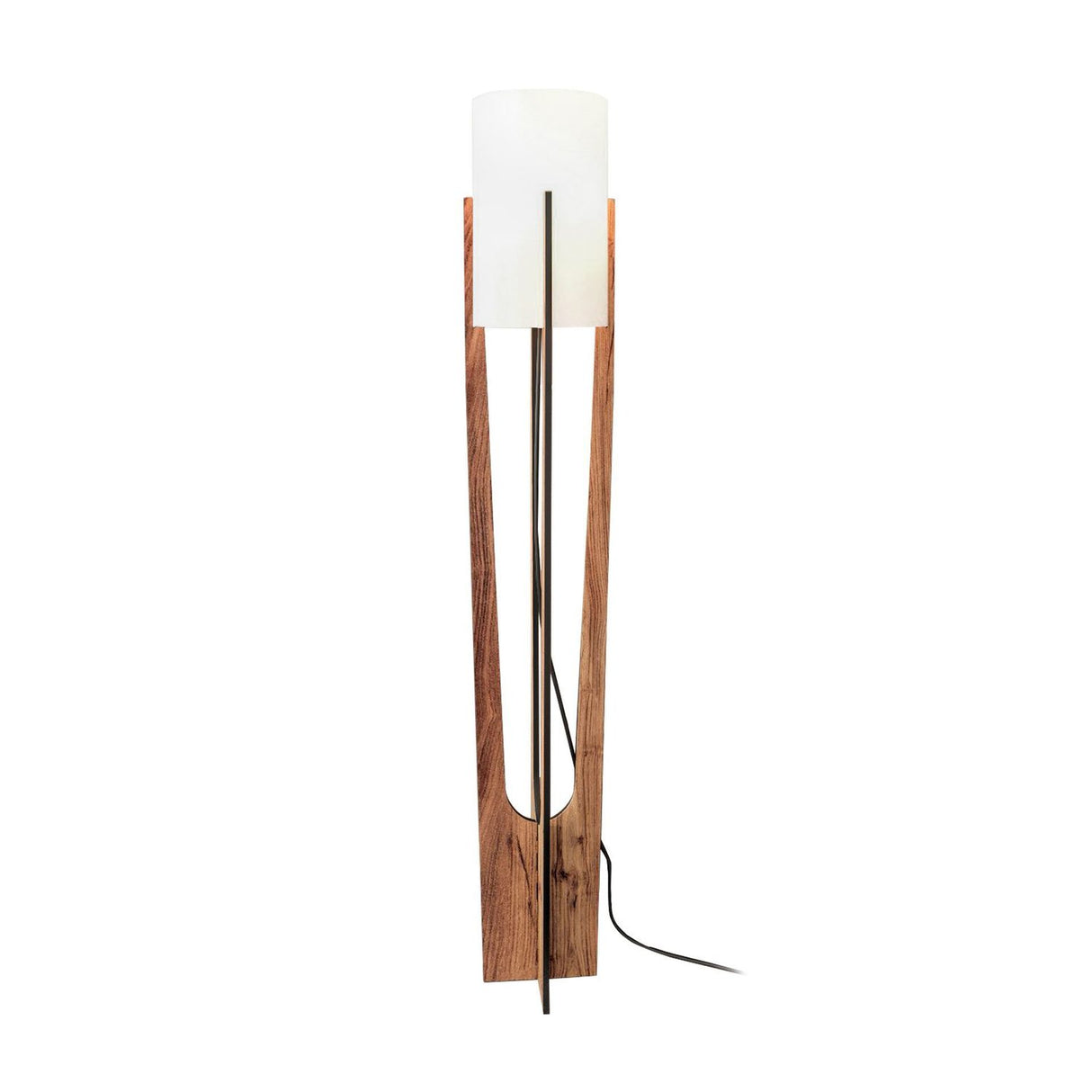 Minimalistisk (H 135 cm) Golvlampa Valnöt