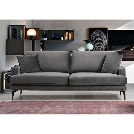 Tbilisi 3-sits (205 x 90 x 88 cm) 3-sitssoffa Grå