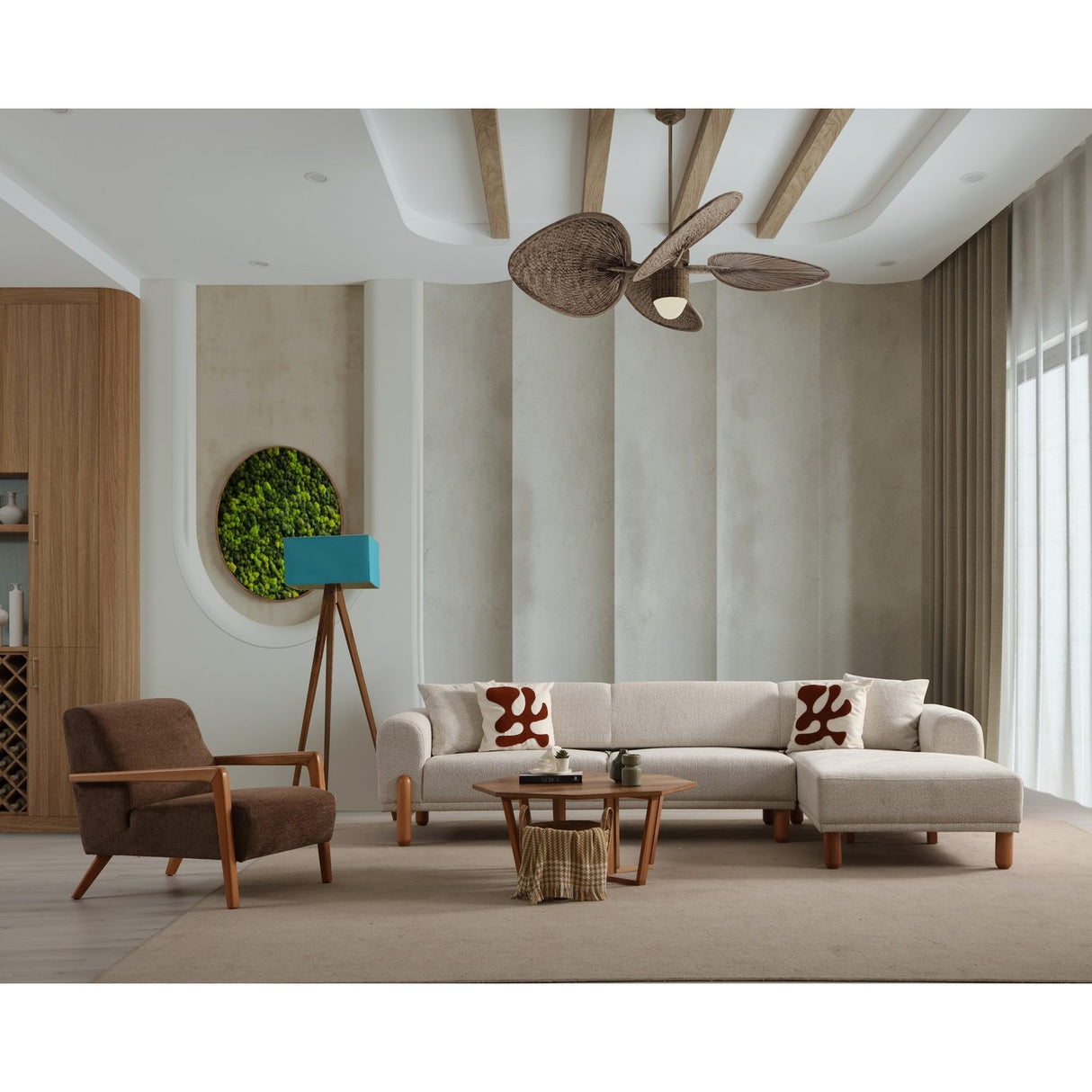 Lyke (290-180 x 88 x 75 cm) Hörnsoffbädd Höger