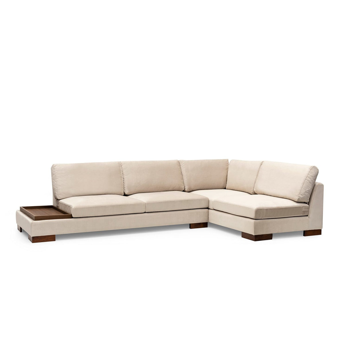 Reykjavik hörn med puff (313-193 x 97 x 80 cm) Hörnsoffa Beige