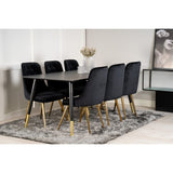 Velvet Deluxe Matstol Guld