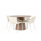 Lanzo, Tvist Rund matgrupp Beige, Natur, ⌀120