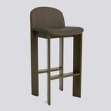 Chisel 35 med ryggstöd 75 cm Barpall Green umber – lackerad bokfaner, Remix 954