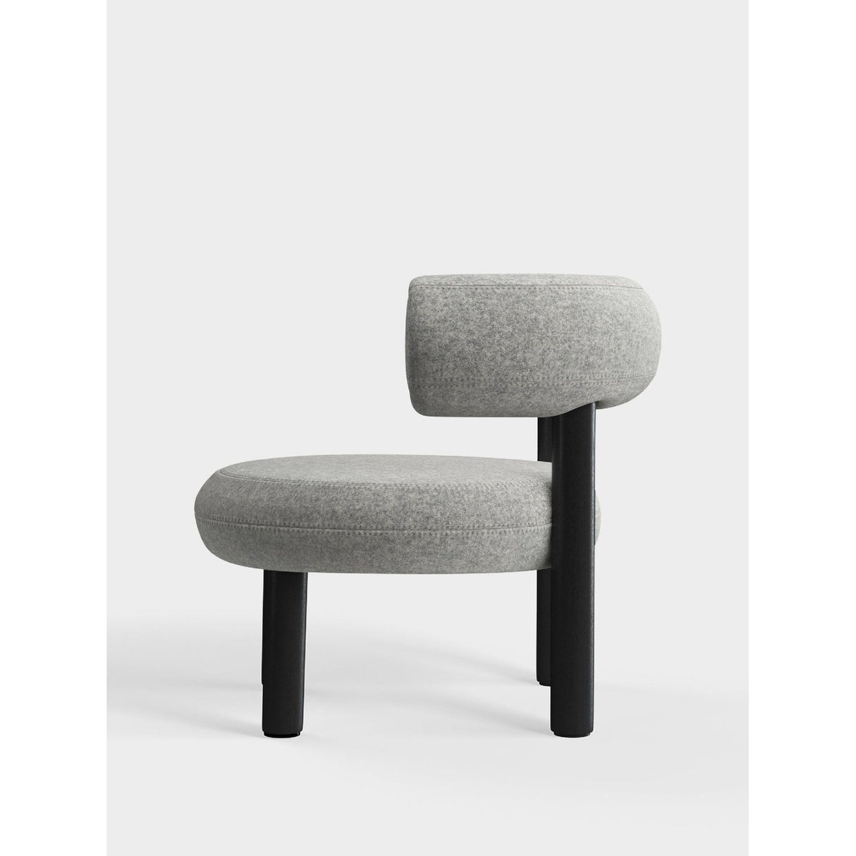 Fat Loungestol Divina Melange Light Grey BLW