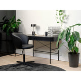 Accento 60x120 cm Skrivbord Svart Ek