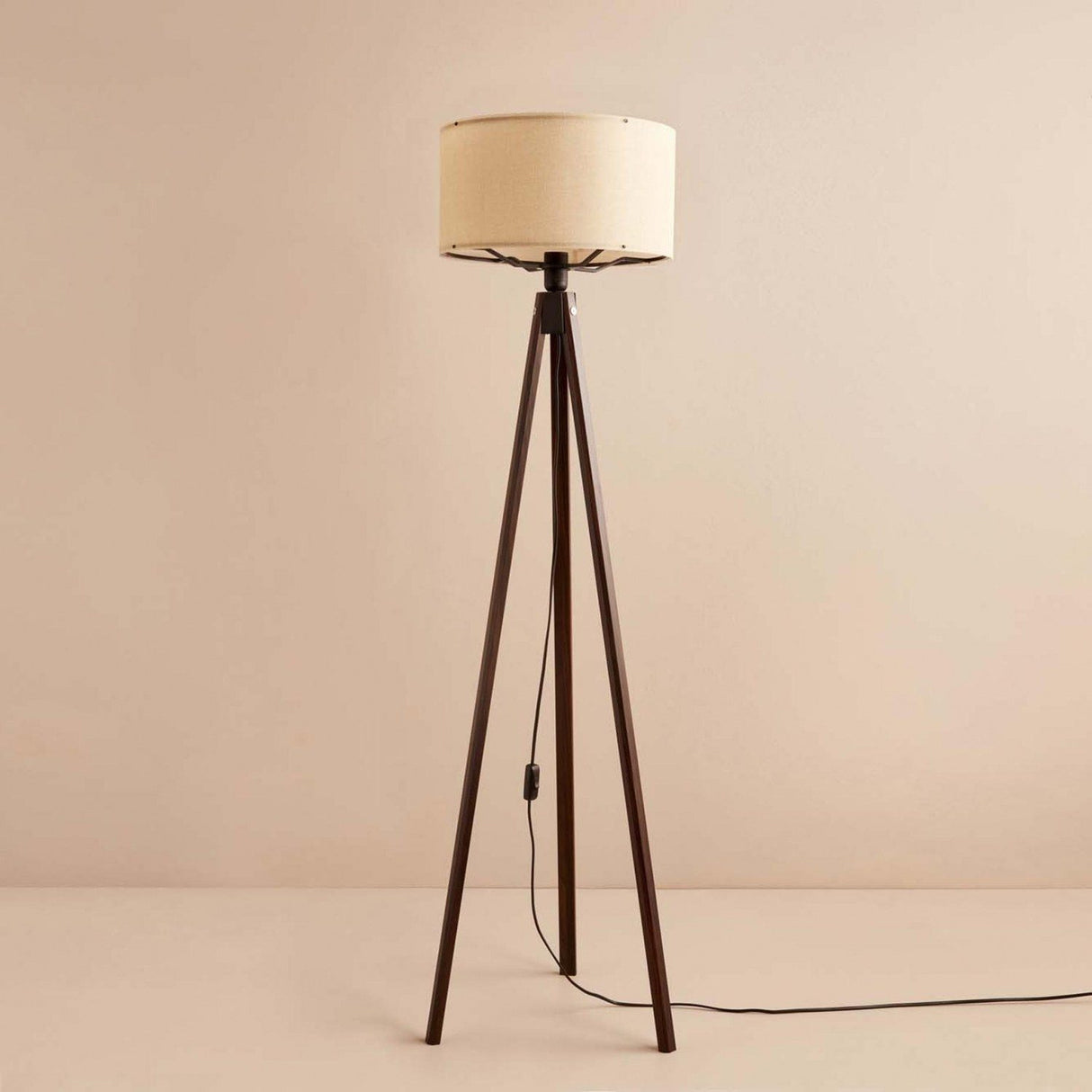 Echo (H 140 cm) Golvlampa Creme Brun