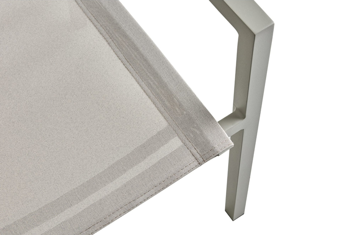 Delia Karmstol Light Grey/Off-White