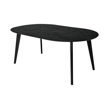 Sagene Matbord Svartlackad Ekfaner, 110 cm