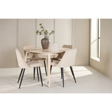 Flora, Night Runt matgrupp Beige, Svart, Vitlasyr, ⌀120